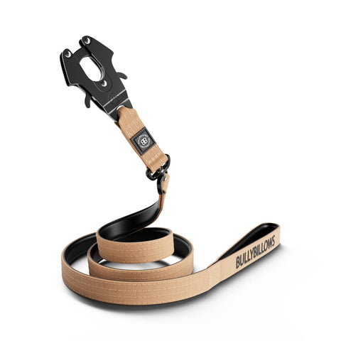 BullyBillows Swivel Combat Lead 1.4m Military Tan