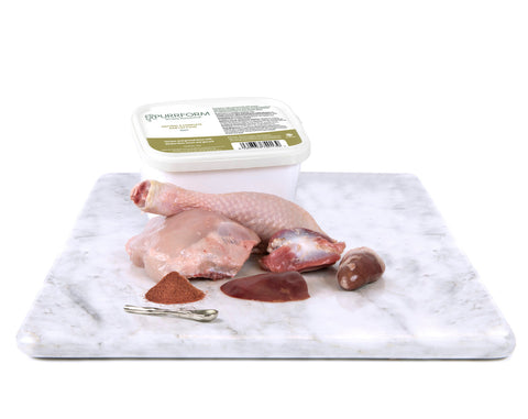 PurrForm Chicken With Ground Bone, Chicken Liver, Heart & Gizzard. Adult 450g
