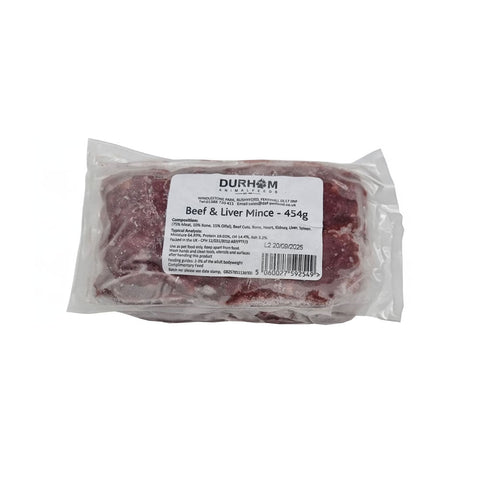 Durham Beef & Liver Mince 454g