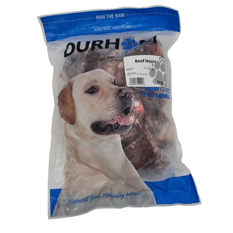Durham Beef Heart Chunks 1kg