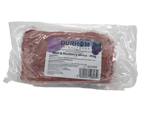 Durham Beef & Blueberry Mince 454g