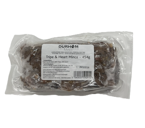 Durham Tripe & Heart Mince 454g