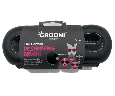 Groomi De Shreeding Brush Black