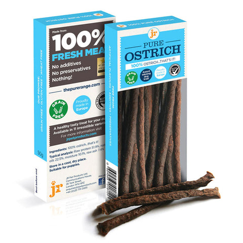 JR Pure Meat Sticks Ostrich 50g