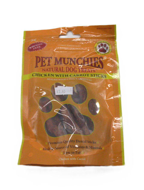 Pet Munchies Chicken & Carrot Sticks 80g