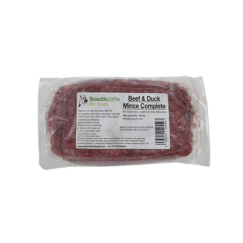 SouthCliffe Complete Beef & Duck Mince 454g