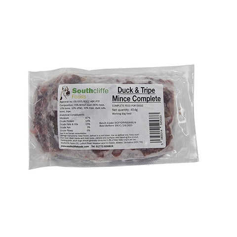 SouthCliffe Complete Duck & Tripe Mince 454g