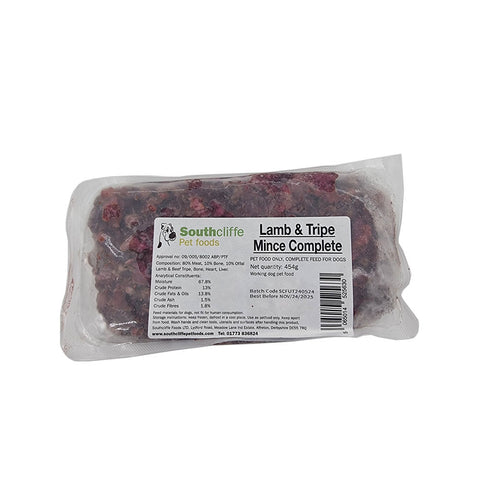 SouthCliffe Complete Lamb & Tripe Mince 454g