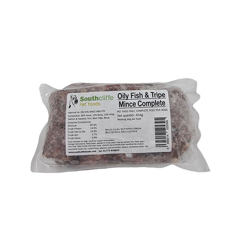 SouthCliffe Complete Oily Fish & Tripe Mince 454g