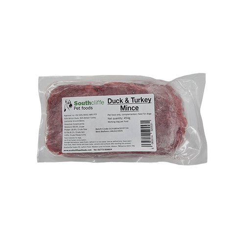 SouthCliffe Duck & Turkey Mince 454g